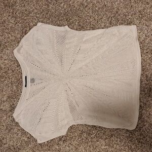 White House Black Market white top- EUC